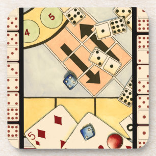 Jumble Assortment of Games of Chance Drankjes Onderzetter