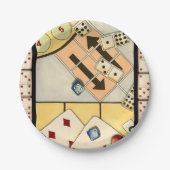 Jumble Assortment of Games of Chance Papieren Bordje (Voorkant)