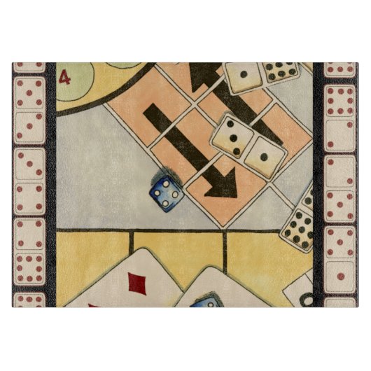 Jumble Assortment of Games of Chance Snijplank (Voorkant)