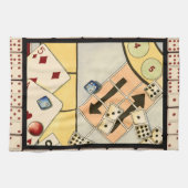 Jumble Assortment of Games of Chance Theedoek (Horizontaal)