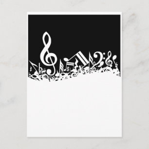 Jumble of Musical Symbols Briefkaart