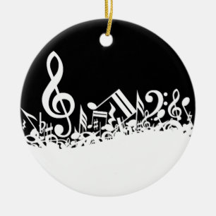 Jumble of Musical Symbols Keramisch Ornament