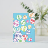 Jumble of Sugar Skulls Briefkaart (Staand voorkant)