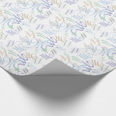 Jumbled CHANGE MONOGRAM Cool Spring Kleuren 2014 Cadeaupapier (Hoek)