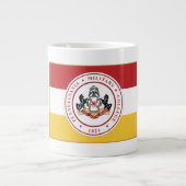 * JUMBO 20 oz White PMC FLAG Mok (Voorkant)
