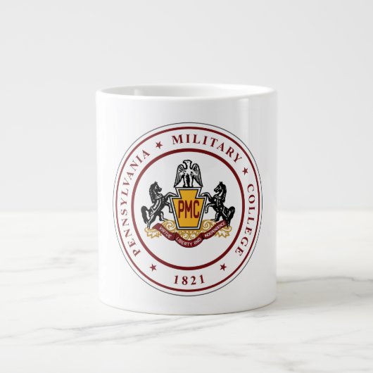 + JUMBO 20 oz White PMC SEAL Mok (Voorkant)