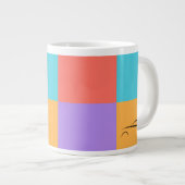 Jumbo 20oz Couleur Bloc Monogramme Mug avec ligne  (Devant droit)