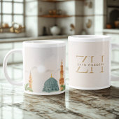 Jumbo 20oz Mok · Masjid an-Nabawi Waterverf Art
