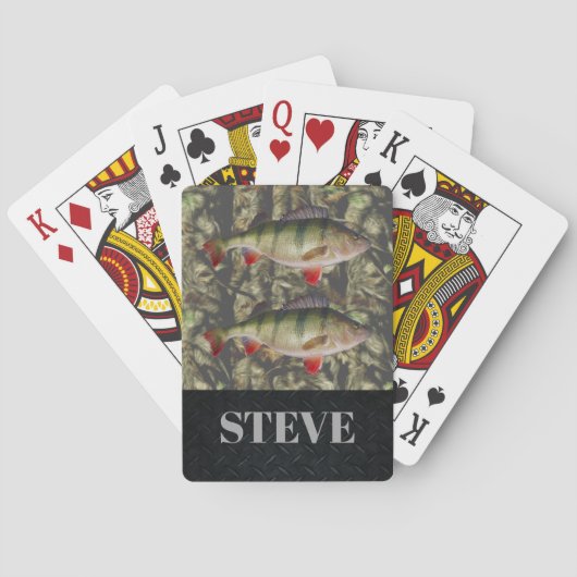 Jumbo Baars Vissen Camouflage Naamkaarten Speelkaarten (Achterkant)