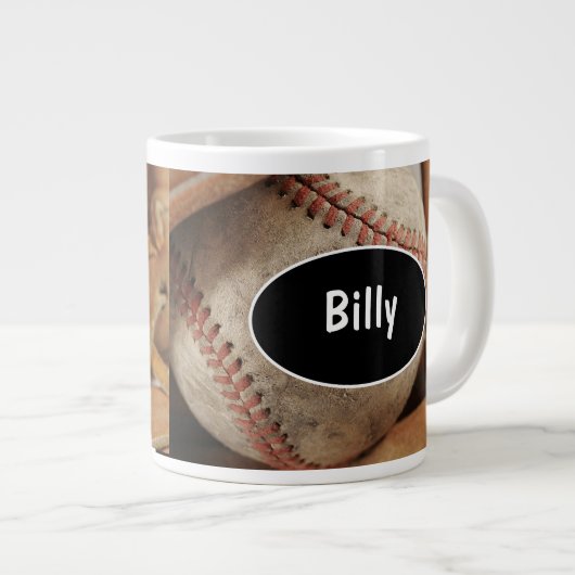 Jumbo Baseball Coffee Mugs Mok (Voorkant rechts)