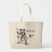Jumbo-Canvas tas van Alien Writer (Achterkant)