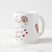 Jumbo Chat Maman Mug - Amour Extra, Poudres Extra, (Devant droit)