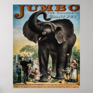 Jumbo Circus advertentie Poster