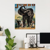 Jumbo Circus advertentie Poster (Thuiskantoor)