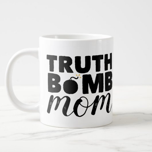 Jumbo Coffee Mok Truth Bomb Ma Tekst Logo (Links)