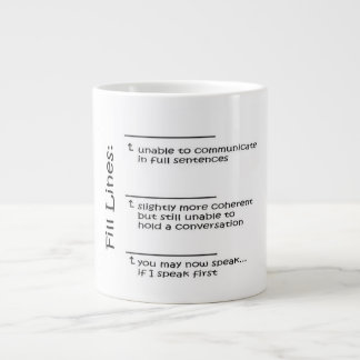 Jumbo Coffee Mok U kunt nu spreken met vullijnen