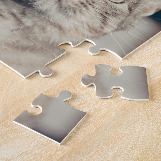 Jumbo Custom Cat Pet Photo Collage Paw Legpuzzel (Zijkant)