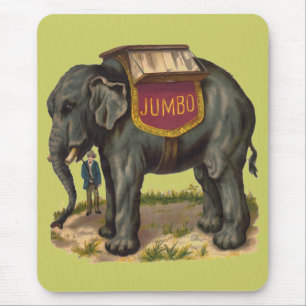 Jumbo, de grote olifant van PT Barnum Muismat