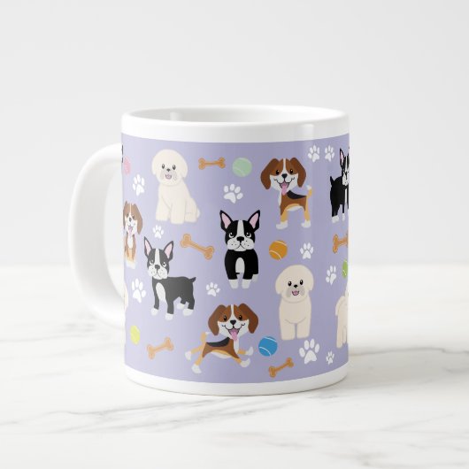 Jumbo de Mug Personnalisé - Chien Group 4 (Devant gauche)