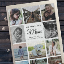 Jumbo familiefotocollage Moederdag WE LOVE YOU