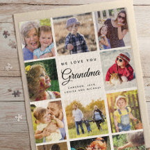 Jumbo Family Photo Collage Grandma WE houden van j