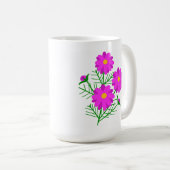 Jumbo Floral Mug with Bright Pink Flowers (Devant droit)