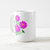 Jumbo Floral Mug with Bright Pink Flowers (Devant gauche)