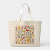 Jumbo Flower Canvas tas (Achterkant)
