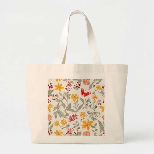 Jumbo Flower Canvas tas (Voorkant)