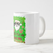 Jumbo Funny Père Noël Mug (Devant droit)