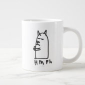 Jumbo hmph-mok in het zwart extra grote beker (Rechts)