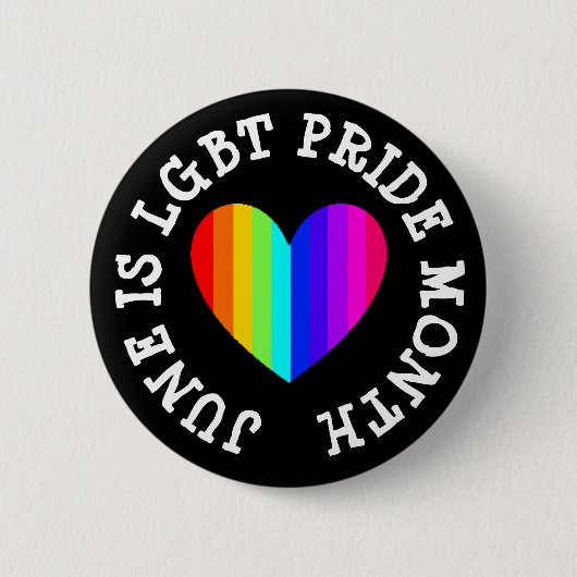 Jumbo June is LGBT Pride Month Button (Voorkant)