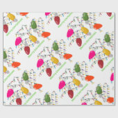 Jumbo kerstverlichting inpakpapier (Vlak)