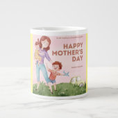 Jumbo koffie Mok. Extra Grote Beker (Voorkant)