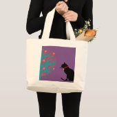 Jumbo Lila zwart-wit grafisch Tas (Voorkant (product))