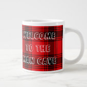 Jumbo Man Cave Mug Spécialité Red Plaid (Droite)
