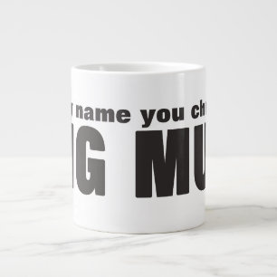 Jumbo Mega Grosse Mug avec nom personnalisé