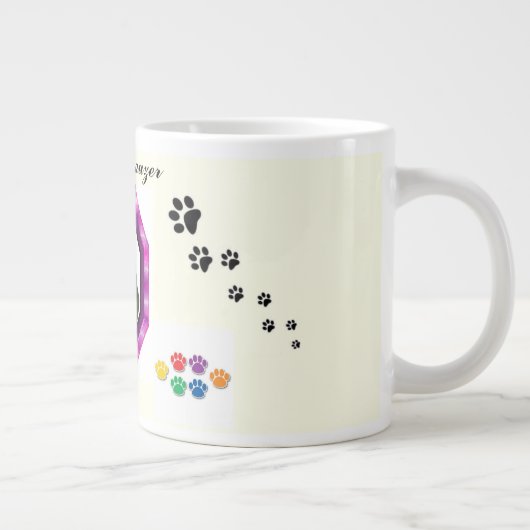 Jumbo Mini Schnauzer Mug (Droite)