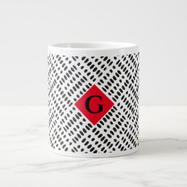 Jumbo Modern Dalmatian Mud Cloth 20oz Mok