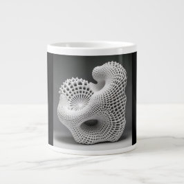 Jumbo mok, 20oz (Koraal Schelp) Extra Grote Beker