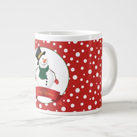 Jumbo Mok-Christmas Sneeuwman Extra Grote Beker (Voorkant rechts)