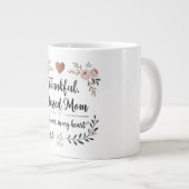 Jumbo Mok met Elegant Roos Script (Voorkant rechts)