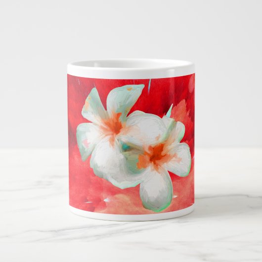 Jumbo-Mok met exploderende fangieën in rood Extra Grote Beker (Voorkant)