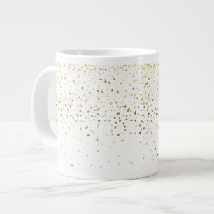 Jumbo Mok-Petite Golden Stars-White Mok