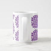 Jumbo Mok-Purple Flowers Extra Grote Mok (Achterkant)