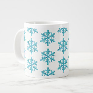 Jumbo Mok-Snowflakes Jumbo Beker