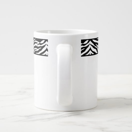 Jumbo Mok-Zebra Print Extra Grote Beker (Achterkant)