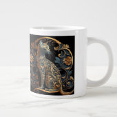 Jumbo Mug Chat Art Nouveau (Droite)