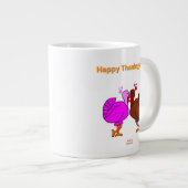 Jumbo Mug de la passion de Thanksgiving (Devant droit)
