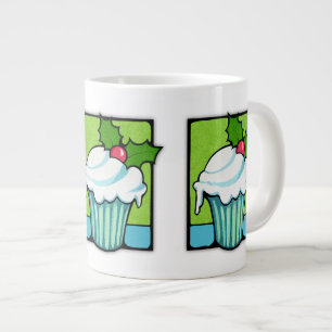 Jumbo Mug de Noël Holly Cupcake